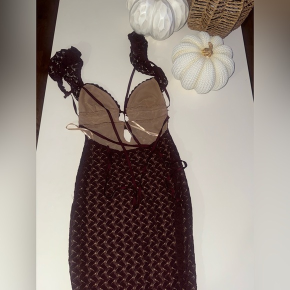 Meshki Ezra Lace Maxi Dress In Plum Size XXS 🥀✨ - Picture 9 of 9